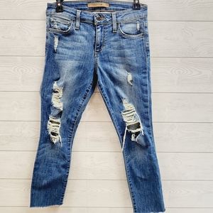Joe's Berdine Destoyed‎ Crop Denin Jeans